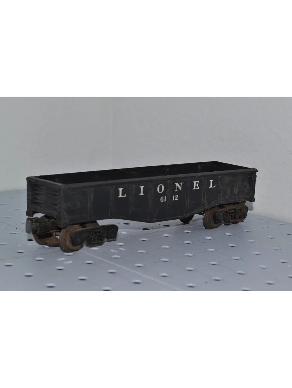 O Gauge Lionel Vintage Gondola Car Black 6112 AS IS